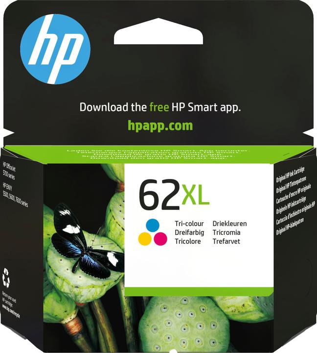 Actual product image HP 62xl (M, C, Y)