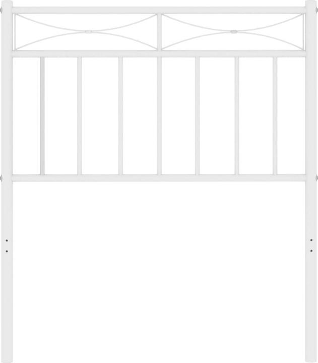 Produktbild vidaXL Kopfteil Metall Schwarz 200 cm,Farbe: Schwarz,Material (206 x 3 x 97 cm)