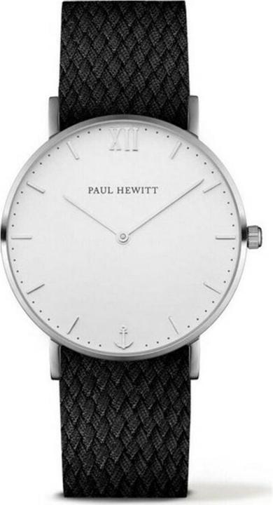 Produktbild Paul Hewitt Sailor Line White Sand Silver Perlon Black (Analoguhr, 39 mm)