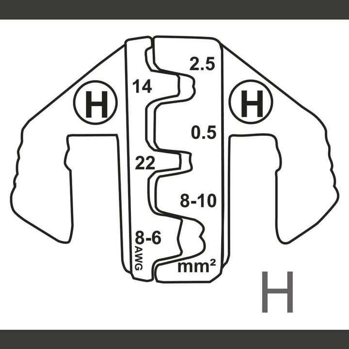 Image du produit Toolcraft Fiches plates, connecteur D-Sub Plage de sertissage : 2,5 à 10 mm². (50.20 mm)