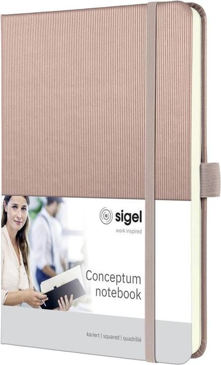 Produktbild Sigel Conceptum CO400 Notizbuch kariert Rosa Anzahl der Blätter: 97 DIN A5 hoch (Kariert, Harter Einband)