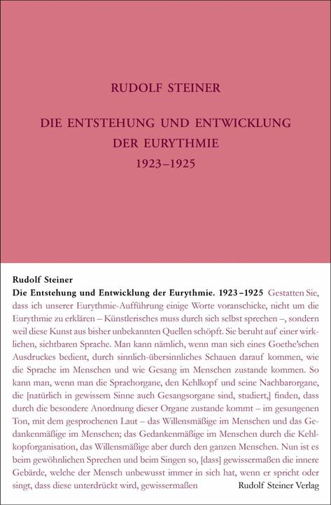 Produktbild Die Entstehung und Entwicklung der Eurythmie 1922-1924 (Deutsch, Rudolf Steiner, Martina Maria Sam, Stefan Hasler, Rudolf Steiner Nachlassverwaltung, 2025)