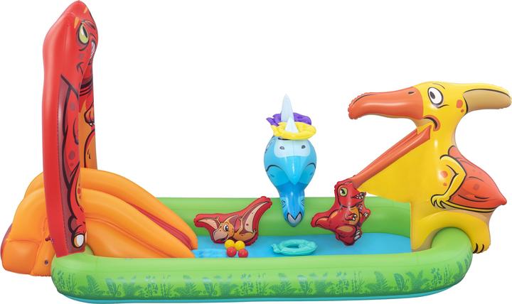 Image du produit Bestway Aire de jeux aquatiques et pataugeoire gonflable Jurassic Splash™ pour enfants 2,41 m x 1,40 m x 1,3