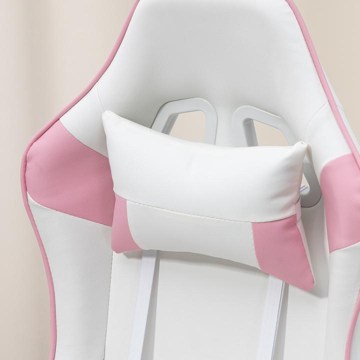 Image du produit Homcom Gamingstuhl Kunstleder Rosa
