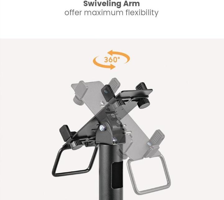 Actual product image Roline Universal, rotatable and tiltable credit card terminal stand (6.54")