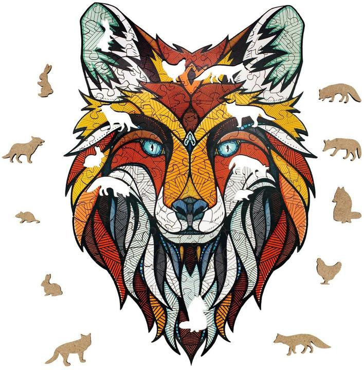 Produktbild Eco Wood Art Holz-Puzzle M - Fuchs (In Holzkiste) (141 Teile)
