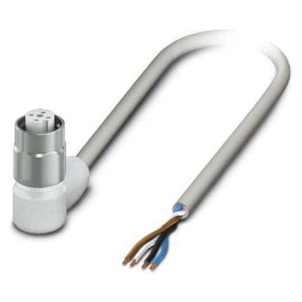 Phoenix Contact 1403963 Sensor-/Aktor-Anschlussleitung 10 m Polzahl: 4 1 St., Elektronikkabel + Stecker, Grau