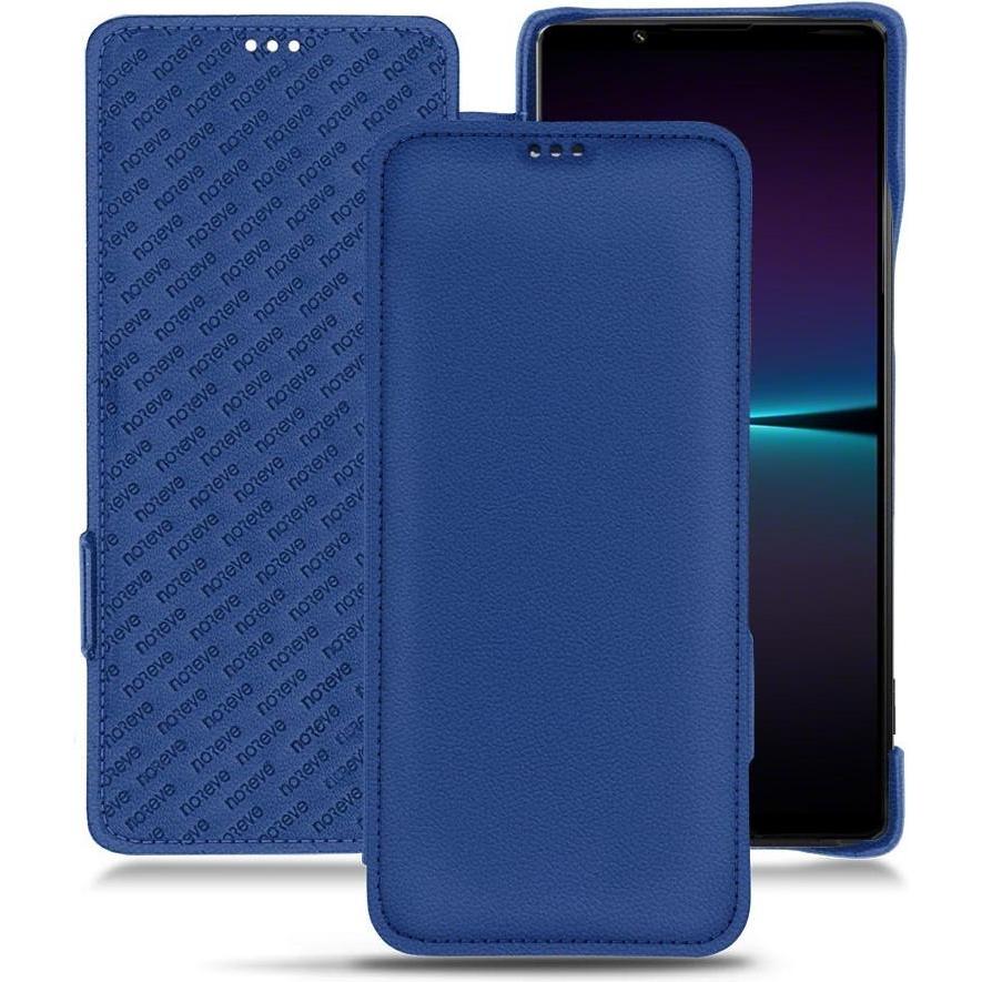 Thumbnail - Noreve Lederschutzhülle horizontal (Sony Xperia 1 IV), Smartphone Hülle, Blau