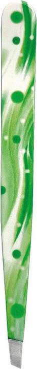 Actual product image Hausmann Tweezers slanted waves green
