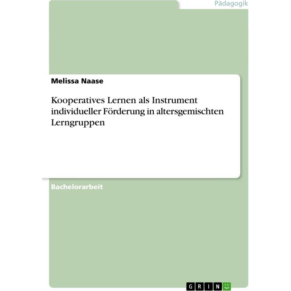 Naase:Kooperatives Lernen als Instrumen, Fachbücher von Melissa Naase