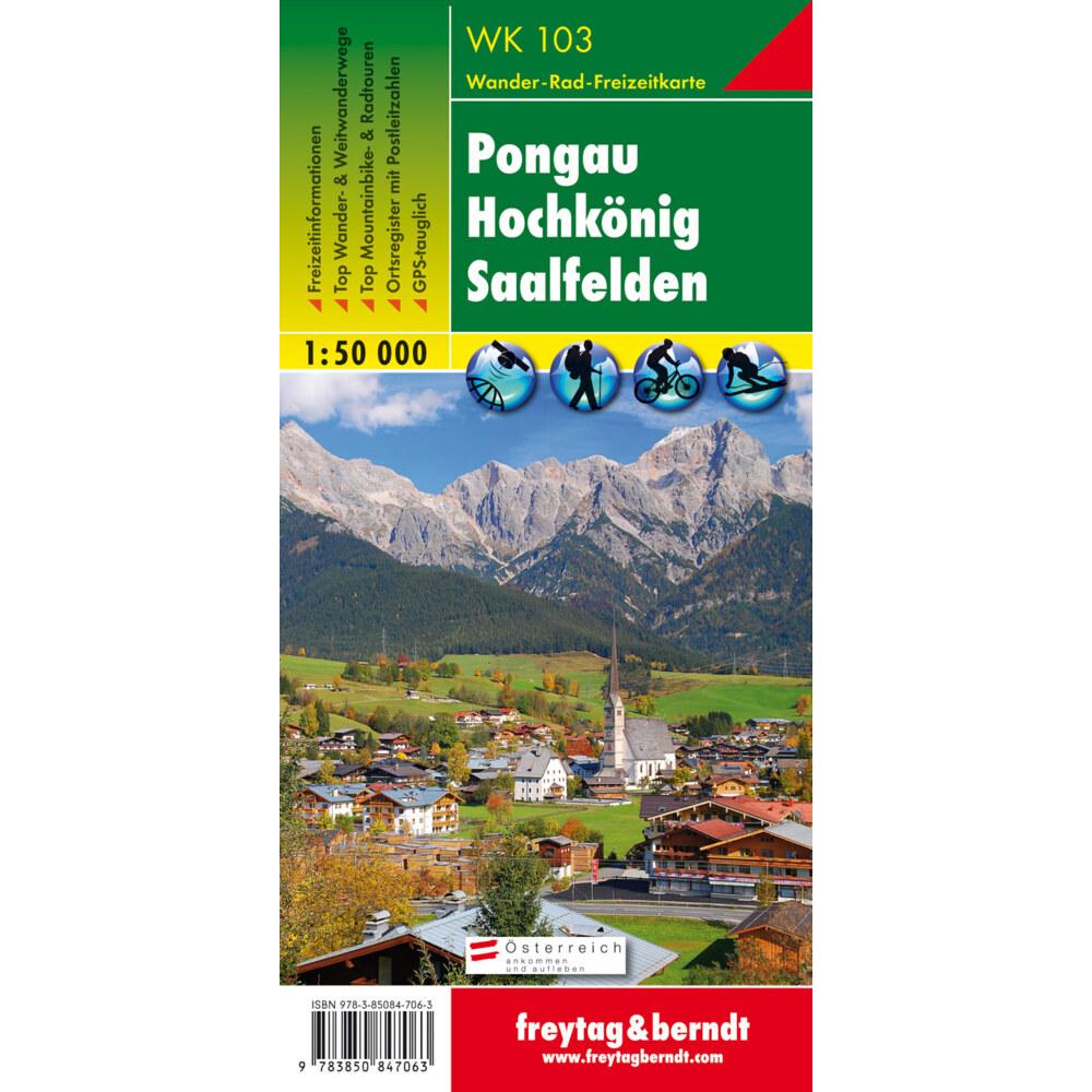 Pongau, Hochkonig, Saalfelden - FBW.WK103, Landkarte