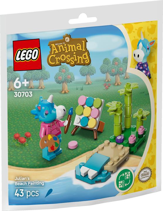 Actual product image Animal Crossing Jimmy's beach painting (30703, LEGO Animal Crossing)