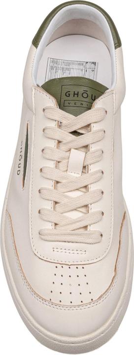 Actual product image Ghoud lido sneakers in ivory and green leather (41)