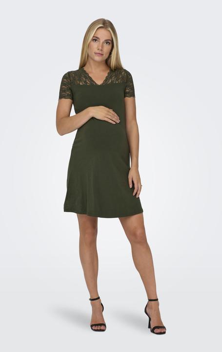 Image du produit Only Maternity Robe curvy à col en V et manches courtes (L)