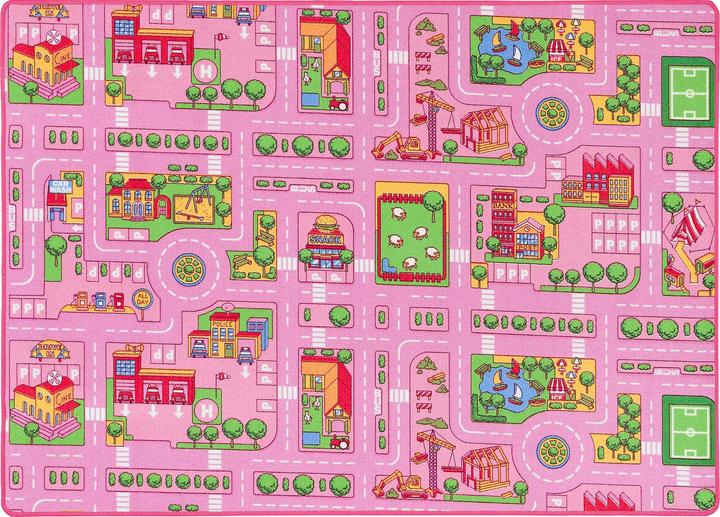 Actual product image Snapstyle Street carpet with two street landscapes on both sides Girls (160 x 240 cm)