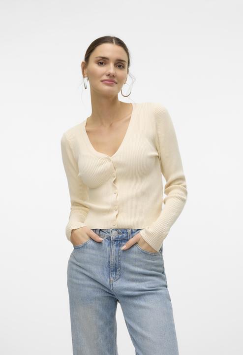 Actual product image Vero Moda Vmglory Rib Ls V-Neck Cardigan Ga Noos (M)