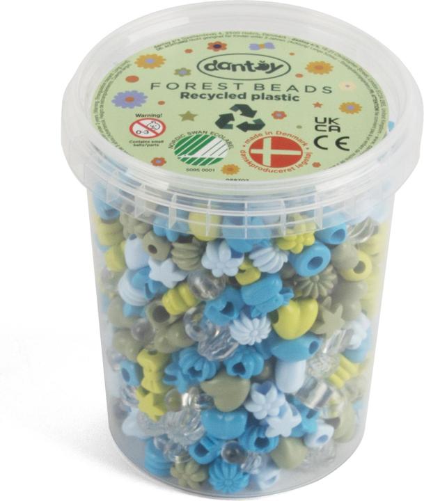 Produktbild dantoy 5931 - PASTELL PERLEN FORESTFARBEN GROSS 520 STK.