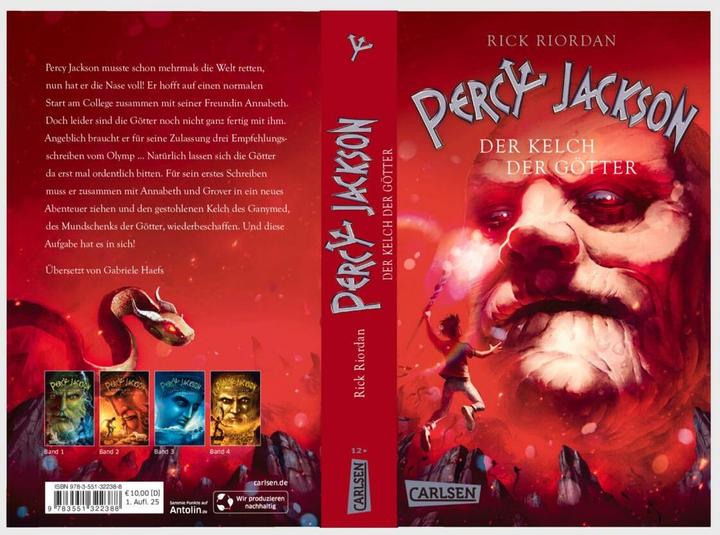 Immagine prodotto Percy Jackson 6: La Coppa degli Dei (Rick Riordan., Tedesco)