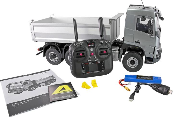 Immagine prodotto Amewi Volvo FMX E015 Muldenkipper 6x4 1:14 RTR silber