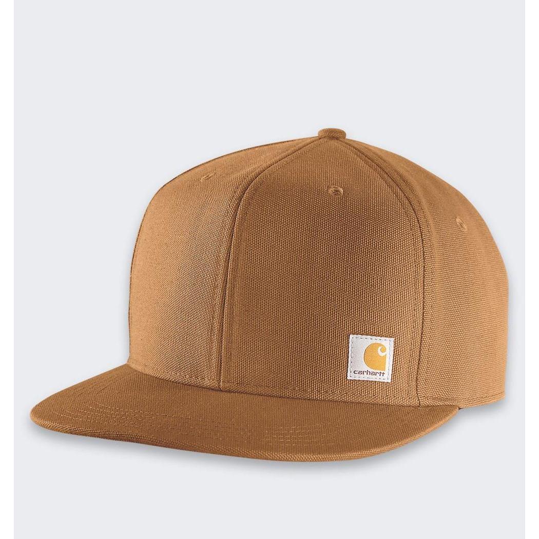 Carhartt, Uomini, Cappellino, Force Duck Flache braune Kappe, Marrone