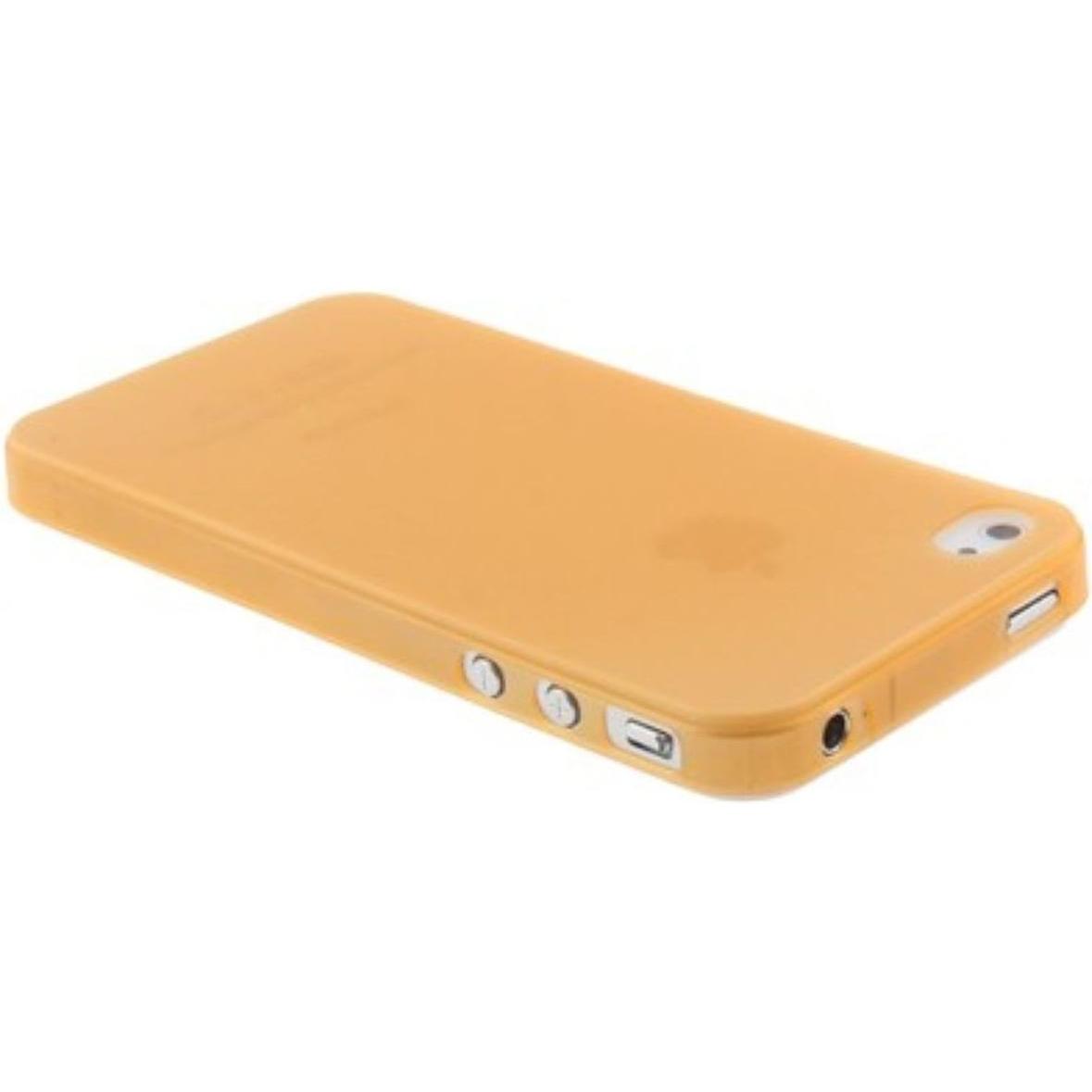 Thumbnail - König Design Schutzhülle Case TPU für Handy iPhone 4 & 4S transparent/orange (LG G4s, Apple iPhone 4), Smartphone Hülle,...