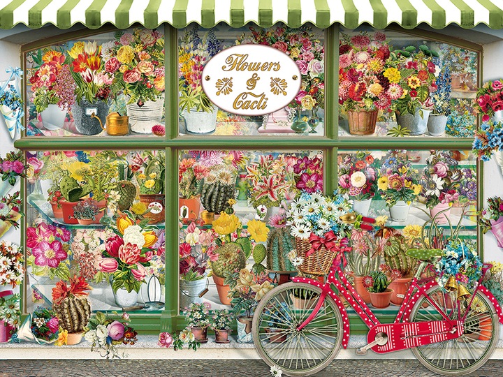Produktbild Cobble Hill Puzzle 275 pieces XXL Pieces - Flowers and Cacti Shop (275 Teile)