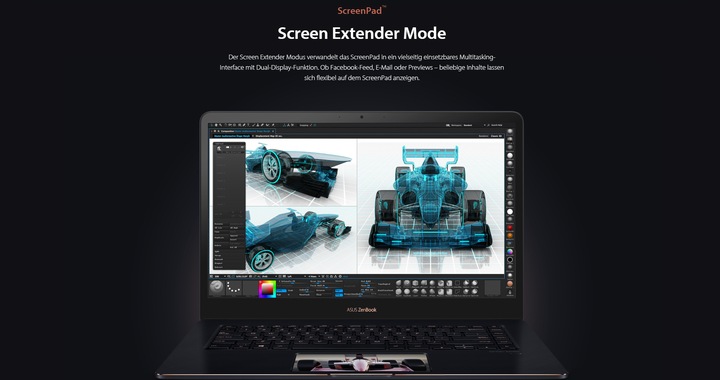 Actual product image ASUS ZenBook Pro 15 UX580GD-BN008T (15.60", Intel Core i7-8750H, 16 GB, 512 GB, CH)