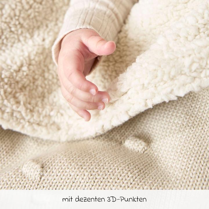 Actual product image Meyco Knots teddy baby blanket