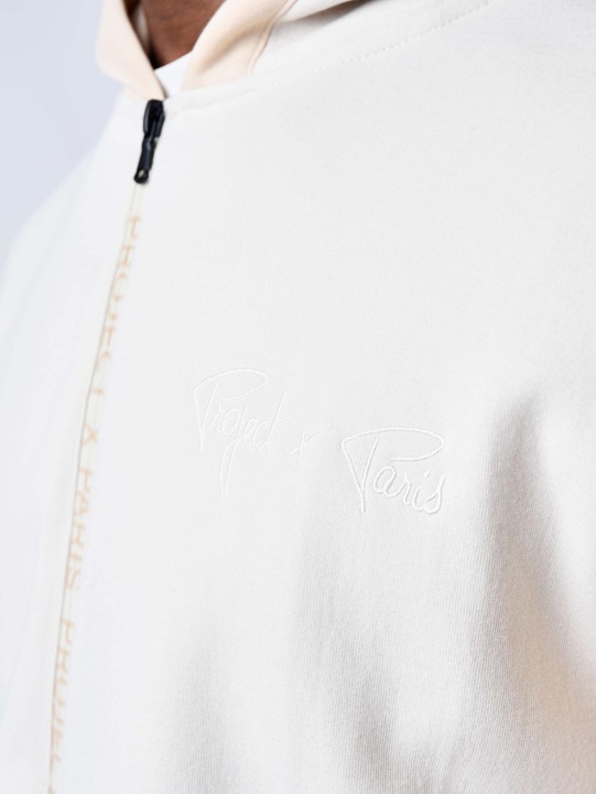 Actual product image Project X Paris Hoodie zipped embroidered sleeves (L)