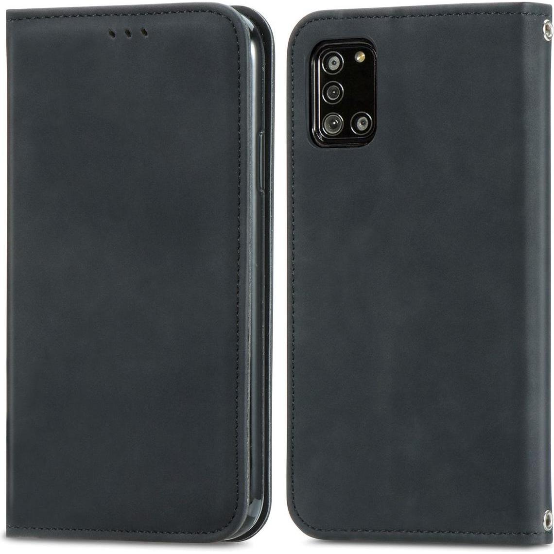 König Design Hülle Handy Schutz für Samsung Galaxy A32 5G Case Cover Tasche Etuis Schwarz Neu (Samsung Galaxy A32 5G), S...