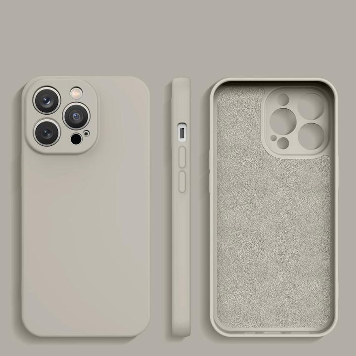 Produktbild Hurtel Silikonhülle iPhone 14 Plus Silikonhülle beige (Apple iPhone 14 Plus)