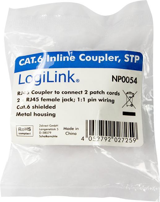 Produktbild LogiLink Patchkabelverbinder (UTP, CAT6)