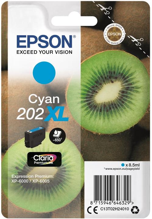 Actual product image Epson 202XL Claria Premium (C)