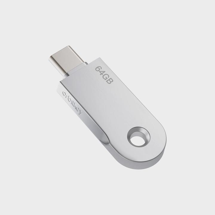 Image du produit Orbitkey USB-C keyring flash drive, 64GB (64 Go, USB-C)