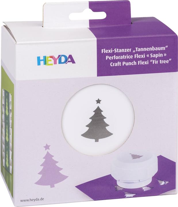 Actual product image Heyda Flexi Punch" motif punch, fir tree