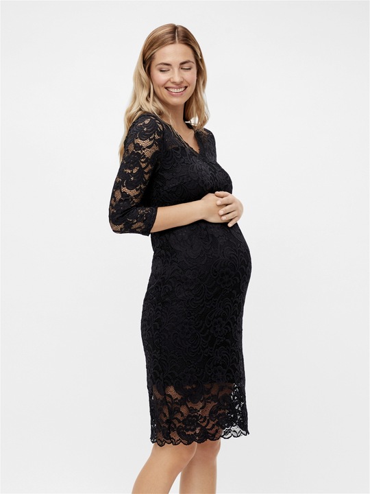 Produktbild Mamalicious 3/4-Ärmel Spitzen Umstandskleid (L)