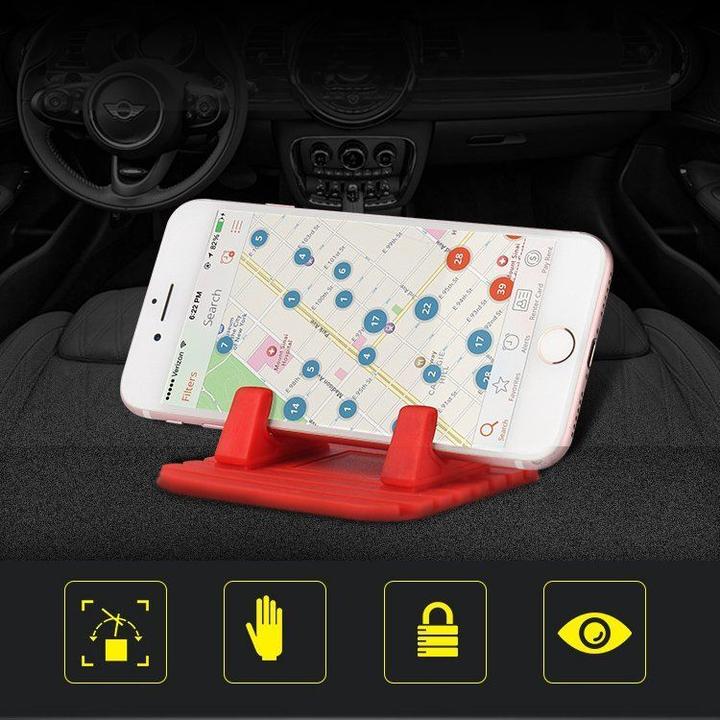Produktbild Hurtel Universal car holder silicone phone stand nano pad black
