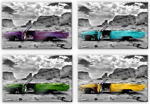 Immagine prodotto Trenddeko Cadillac rossa (100 x 70 cm)