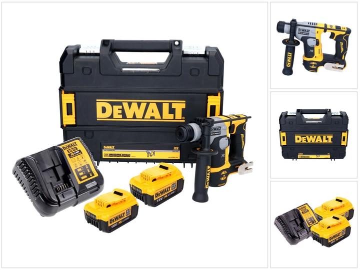 Produktbild DeWalt DCH 172 M2 Akku Bohrhammer 18 V 16 mm 1,4 Joule SDS plus Brushless + 2x Akku 4,0 Ah + Ladeger (Akkubetrieb)
