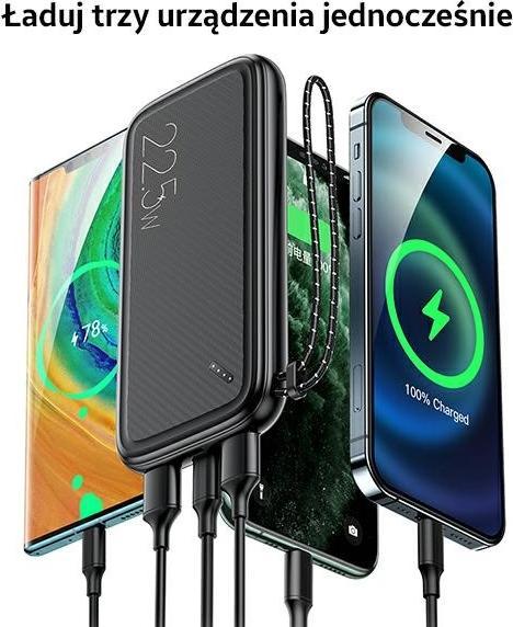 Actual product image Usams PB56 10000 mAh Power Bank Black (US-CD151) (10000 mAh, 22.50 W, 37 Wh)