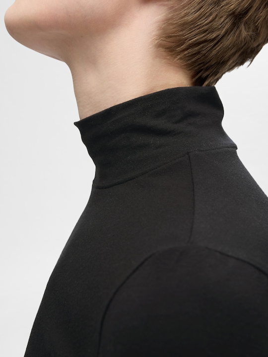 Image du produit Selected Femme Basic Haut à col haut avec manches longues (XL)