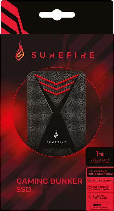 Produktbild Verbatim GX3 Gaming SSD 512GB 53683 USB 3.2 Gen 1 black (0.51 TB)