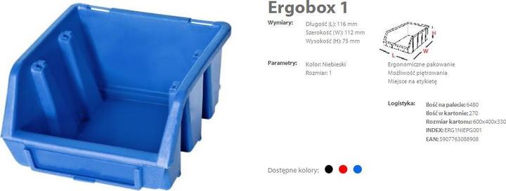 Immagine prodotto Patrol ERGOBOX 1 NIEBIESKI, 116 x 112 x 75 mm