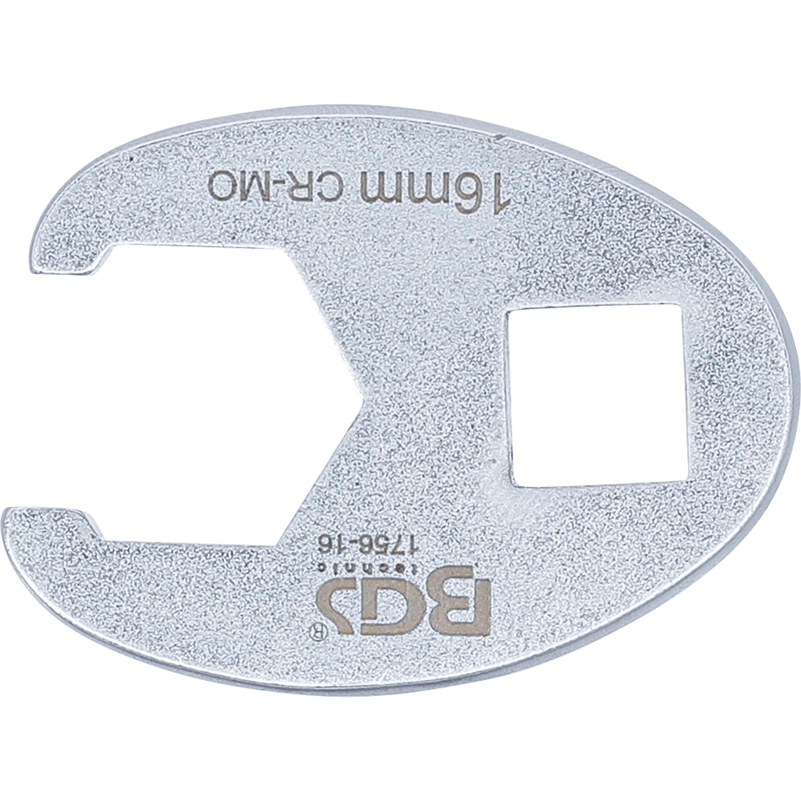 Thumbnail - BGS, Steckschlüssel + Stecknuss, Hahnenfussschlüssel Antrieb Innenvierkant 10 mm (3/8") SW 16 mm (16 mm)