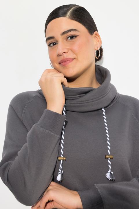 Produktbild Ulla Popken Sweatshirt, weiter Stehkragen, Taschen, Raglan-Langarm (54)