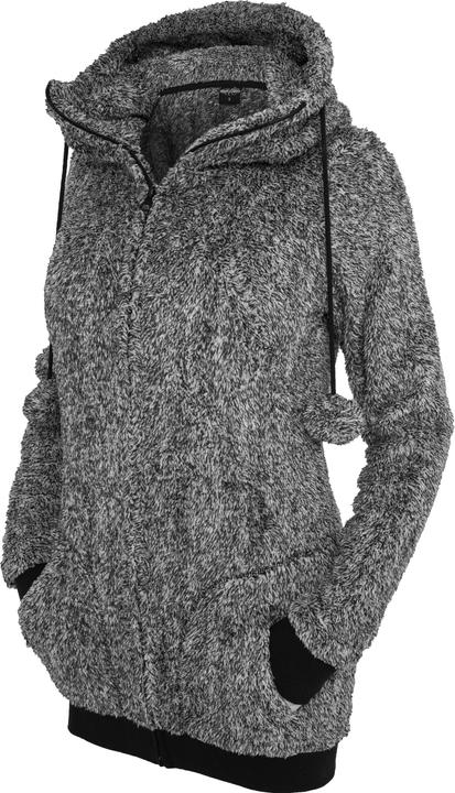 Produktbild Urban Classics Ladies Melange Teddy Zip Hoody (XS)