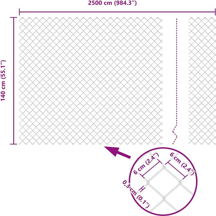 Produktbild vidaXL Outdoor-Zaun