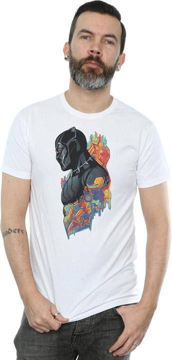 Actual product image Mens Black Panther Profile T-Shirt (XL)