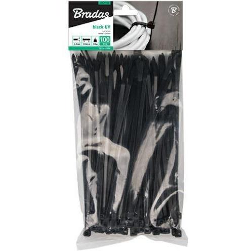 Bradas, Fascette, OPASKA PLASTIK CZARNA 8,8x550/100szt... (Fascette in plastica, 550 mm, 100 pz.)
