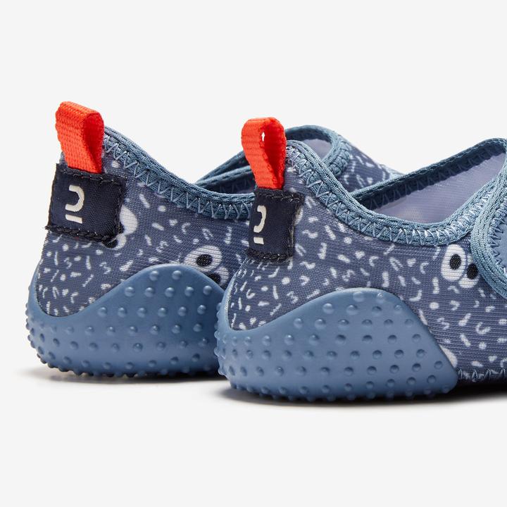 Produktbild Decathlon Turnschuhe Babylight atmungsaktiv Babyturnen - blau mit Muster (23)